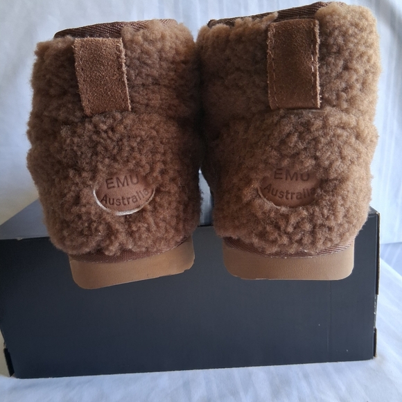Emu Australia Tan Shearling Boots Size W6.M5 - Picture 10 of 14